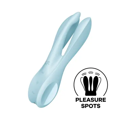 Клиторальный вибратор Satisfyer Threesome 1 Light Blue photo 1