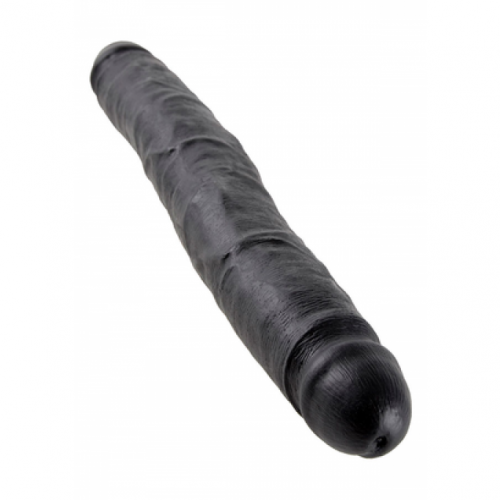 Фаллоимитатор двойной KING COCK 12INCH SLIM DOUBLE, черный  photo 1