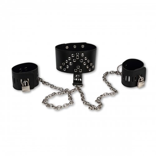 Ошейник с наручниками на длинной цепочке photo 1