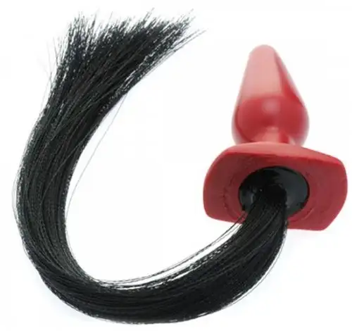 Анальная пробка PONY PLAY MEDIUM RED photo 1