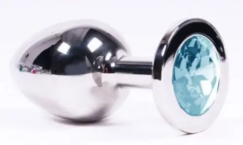 Анальная пробка SWAROVSKI S.BLUE L photo 1