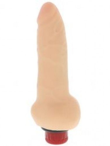 Вибромассажер REALSTUFF REAL FEELING VIBE 7INCH, телесный photo 1