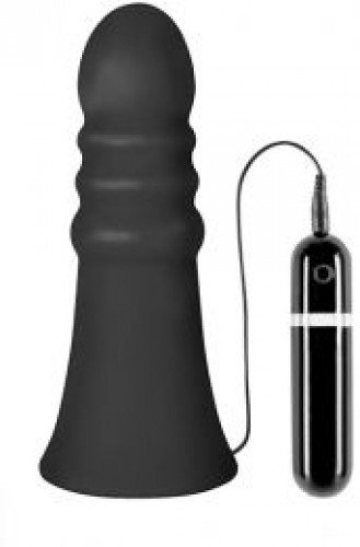 Анальный плаг MENZSTUFF VIBRATING BUTTCRASHER RIBBED photo 1