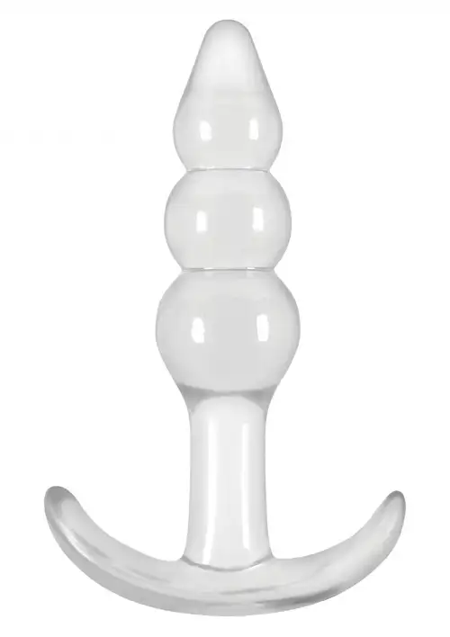 Анальная пробка Jelly Rancher T-plug Ripple, 7,6х3,2 см photo 1