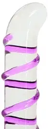 Стимулятор стеклянный GLASS WORXX CRYSTAL PACIFIER PURPLE photo 2