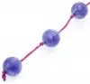 Анальные шарики CRYSTALLINE BEADS PURPLE MEDIUM photo 2