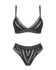 Комплект белья Obsessive Natilya 2-pcs set XS/S, black, бюстгальтер, трусики photo 3