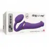 Безремневой страпон с вибрацией Strap-On-Me Vibrating Violet M диаметр 3,3см, пульт ДУ, регулируемый photo 5