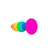 Силиконовая анальная пробка Wooomy Hiperloo Silicone Rainbow Plug M, диаметр 2,9 см, длина 11 см photo 2