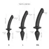 Анальная пробка с дилдо 2в1 Strap-On-Me SWITCH PLUG-IN DILDO Black S, диаметр 3,3/2,9 см photo 4