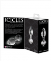 Pipedream Icicles No.44 - стеклянная анальная пробка, 6,5х2,5 см photo 4