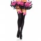 Чулки Leg Avenue черные с белым бантом photo 2