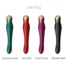 Смартвибратор-пульсатор Zalo — King Velvet Purple, кристалл Swarovski photo 12