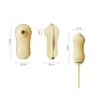 Набор 2в1 Zalo — UNICORN Yellow, виброяйцо + вакуумный стимулятор photo 2