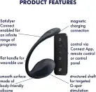 Смарт-виброяйцо Satisfyer Ribbed Petal Connect App Black, управление со смартфона, пульт ДУ photo 6