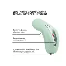 Накладной вибратор Fun Factory LAYA III sage green, эффект постукивания пальцем photo 4