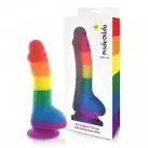 Фаллоимитатор c мошонкой Pride Dildo Silicone Rainbow photo 4