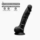 Фаллоимитатор SilexD Vetus Black (MODEL 1 size 8in), двухслойный, силикон+Silexpan, диаметр 4,2см photo 2