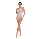 Бодистокинг с декольте Passion BS088 white, имитация корсетной шнуровки photo 3