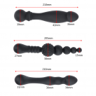 Анальный фаллоимитатор с шариками и двойной головкой IKOKY photo 1