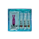 Набор из 3-х вкусов стимулирующего лубриканта Amoreane Med (3х10мл) и вибропули Adrien Lastic Pink photo 3