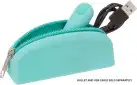 Сумка для хранения секс-игрушек PowerBullet - Silicone Storage Zippered Bag Teal photo 4