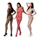 Бодистокинг с крупной сеткой Passion BS077 black photo 4