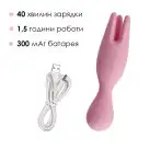 Двойной вибратор для чувствительных зон Svakom Nymph Pale Pink photo 4