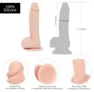 Реалистичный фаллоимитатор на присоске ADDICTION — Mark 7,5″ Dildo With Balls, Beige photo 4