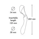 Вибромассажер Shunga Zoa Black, двусторонний photo 3