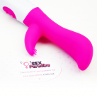 Двойной вибратор с пупырышками - 18 см  photo 4