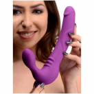 Страпон-Royal Revolver Vibrating Strapless Silicone Strap On Dildo  24.7х3.8 см. photo 1