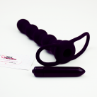 Анальный страпон с вибрацией для двойного проникновения, 16,5смХ3см  photo 5